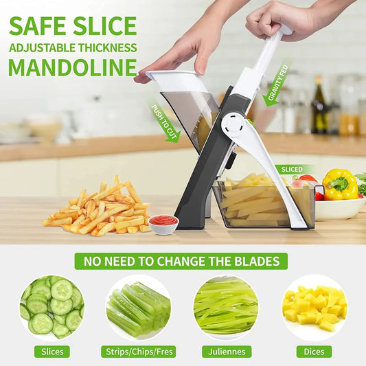5 In 1 Vegetable Cutter Strip Cutter