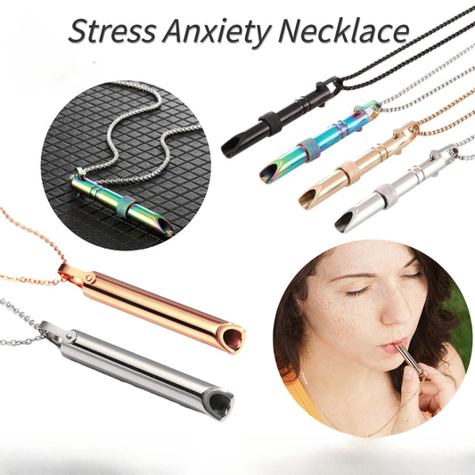 Calming Stress Anxiety Necklace Mindfulness Breathing