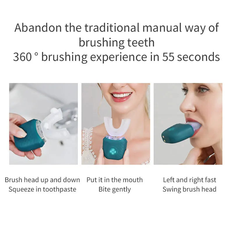 U-type 360° silicone toothbrush