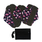 7Pcs/Set 6 Menstrual Reusable Bamboo Charcoal Cloth Sanitary Napkin Pads