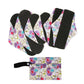 7Pcs/Set 6 Menstrual Reusable Bamboo Charcoal Cloth Sanitary Napkin Pads