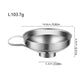 Stainless Steel Wide Mouth Jar Funnel Multifunctional Kitchen Tool